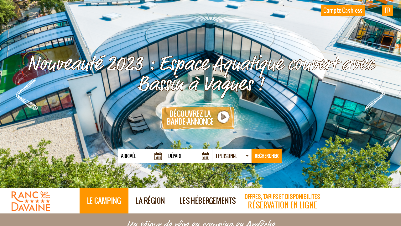 Capture d'écran de http://www.camping-ranc-davaine.fr